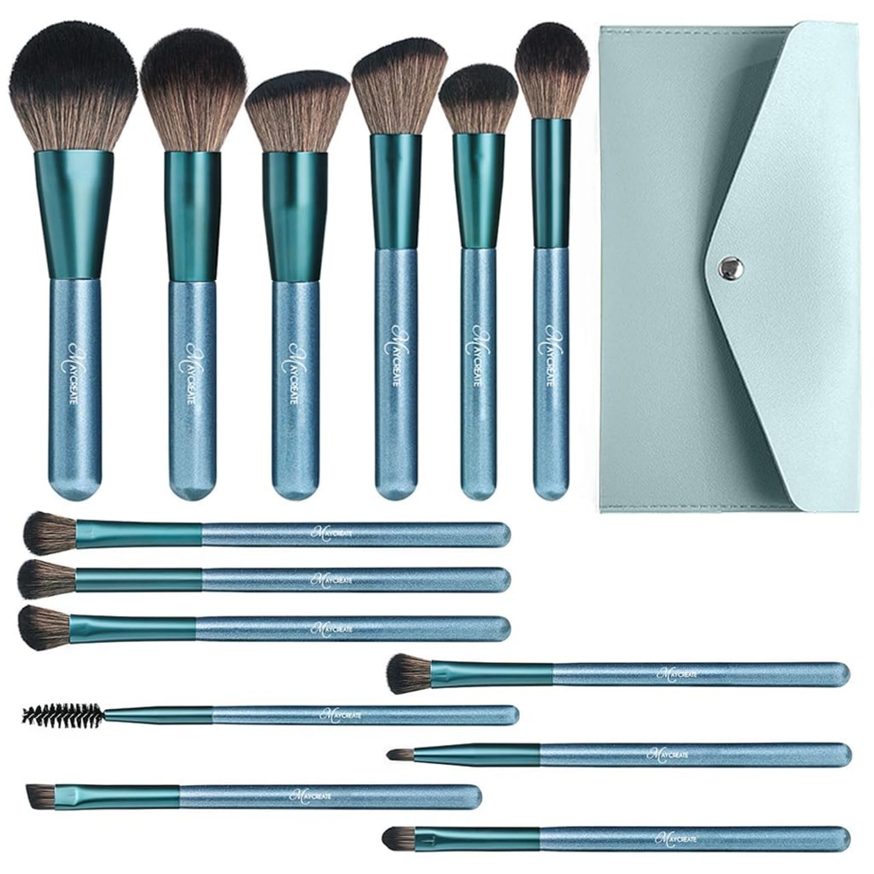 MAYCREATE Makeup Brush Set Professional 14 Pcs Premium Make Up Blushes Set with Foundation Brush and Pouch Soft Bristles Brush Sets in Makeup for Beginners Makeup Artists Students MAYCREATE Makeup Brush Set Professional 14 Pcs Premium Make Up Blushes Set with Foundation Brush and Pouch Soft Bristles Brush Sets in Makeup for Beginners Makeup Artists Students